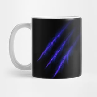 Triple Scratches purple neon Mug